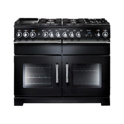 Rangemaster Excel 110 Dual Fuel Range Cooker Black